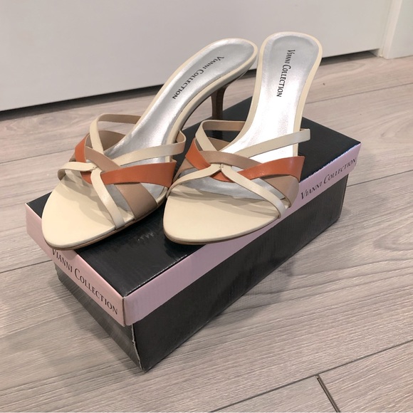 Vianni Collection sandal slip on heels - Picture 1 of 7